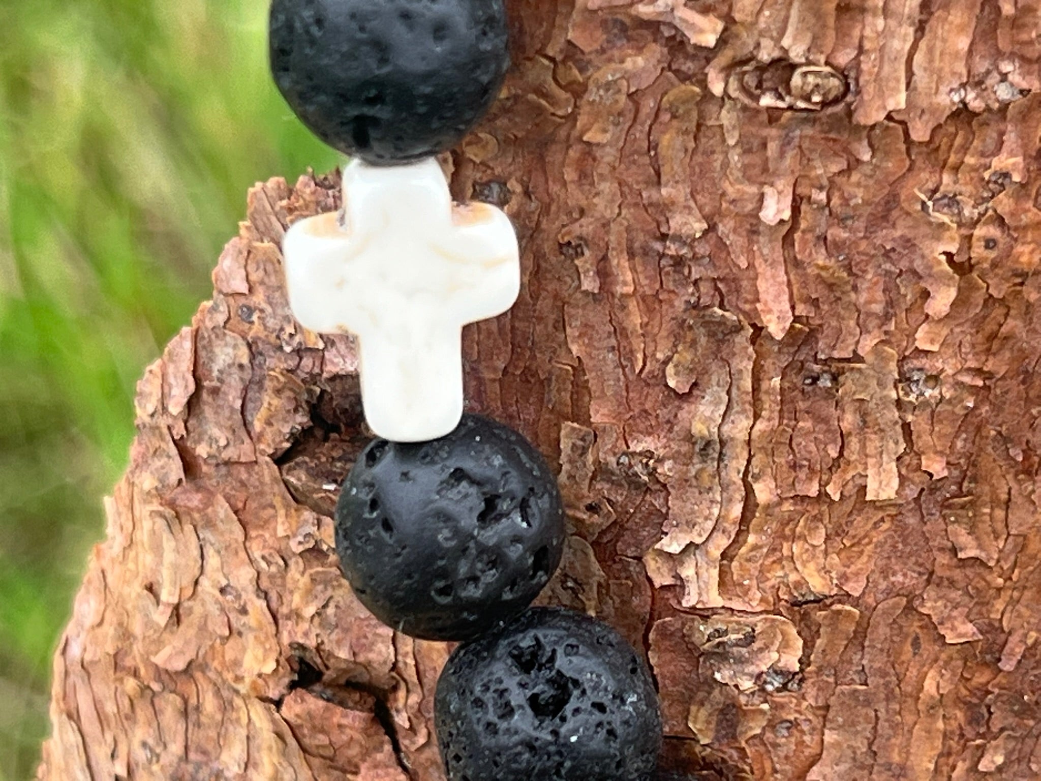 Energetický náramek - Oheň a ticho (možno pánský i párový)