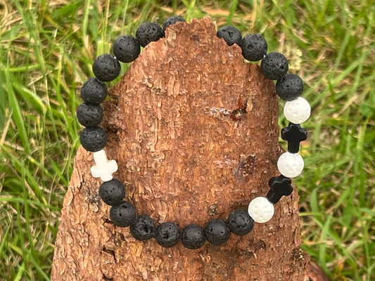 Energetický náramek - Oheň a ticho (možno pánský i párový)