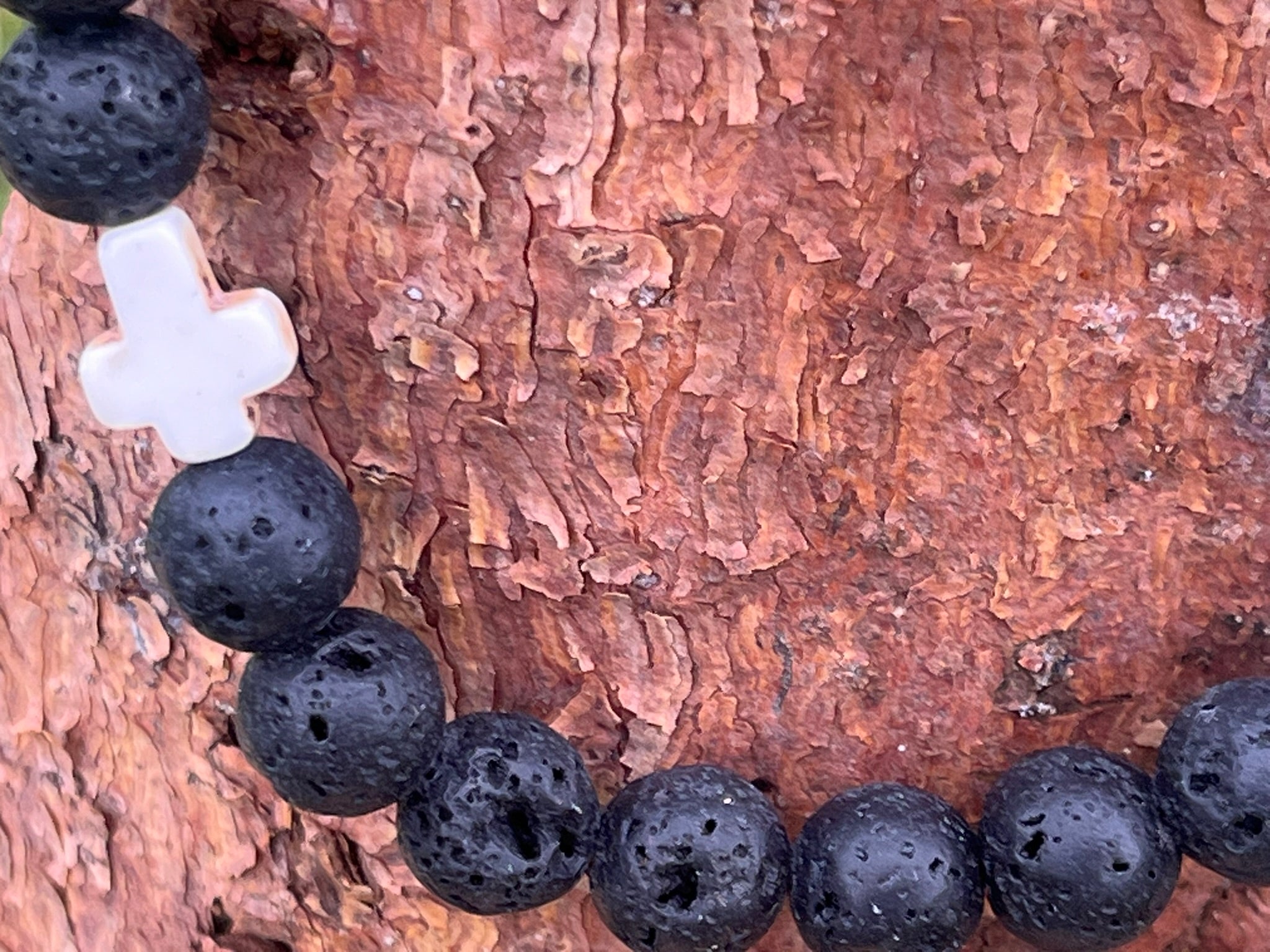 Energetický náramek - Oheň a ticho (možno pánský i párový)