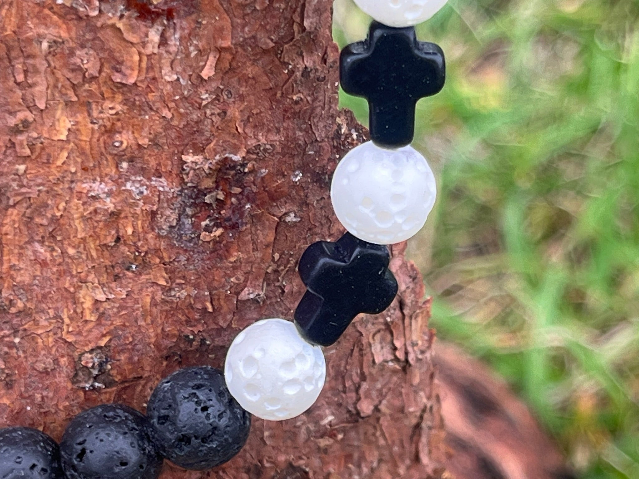 Energetický náramek - Oheň a ticho (možno pánský i párový)