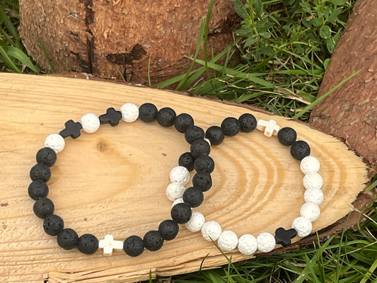 Energetický náramek - Párový náramek „Oheň a Světlo“