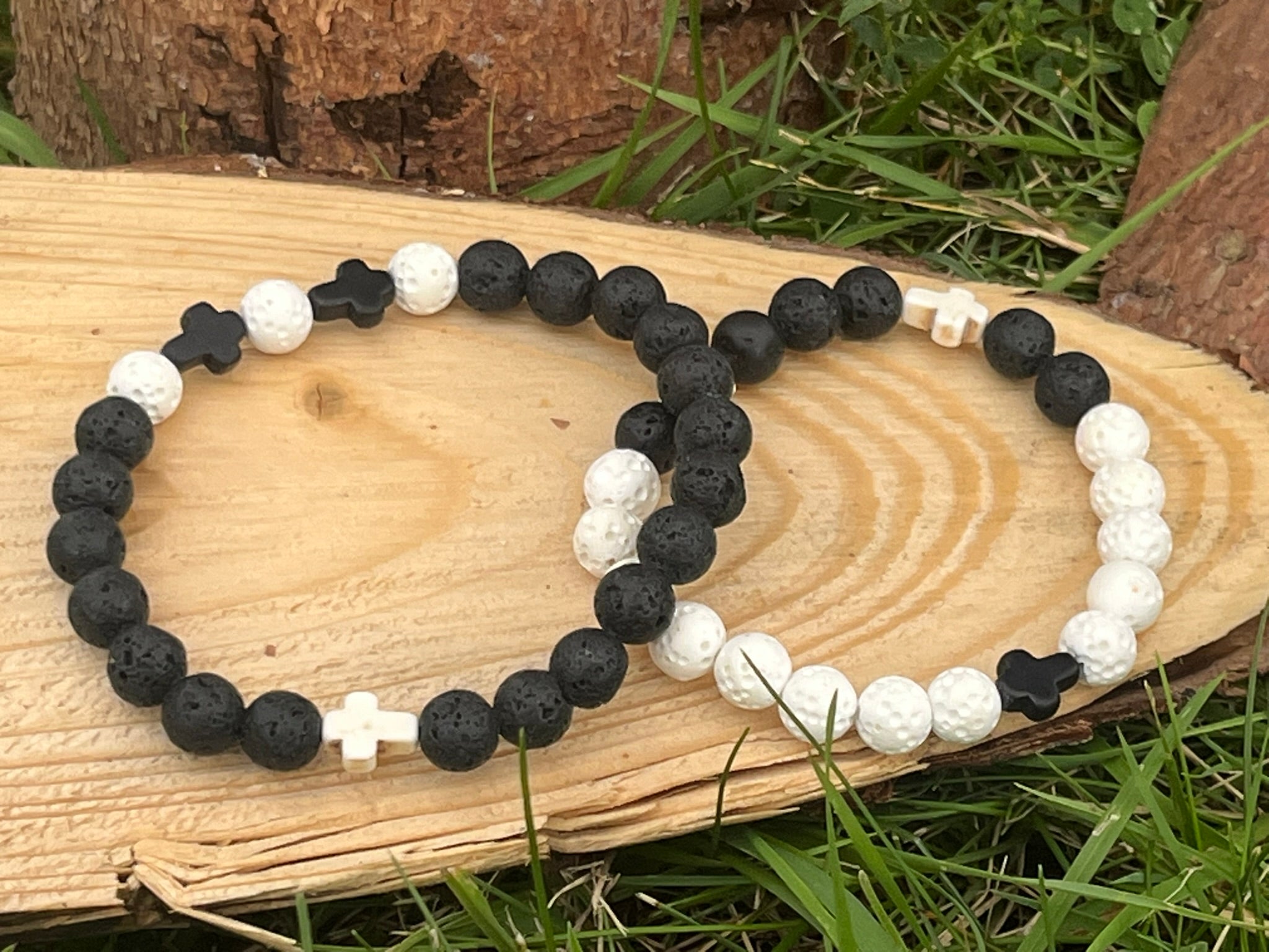 Energetický náramek - Párový náramek „Oheň a Světlo“