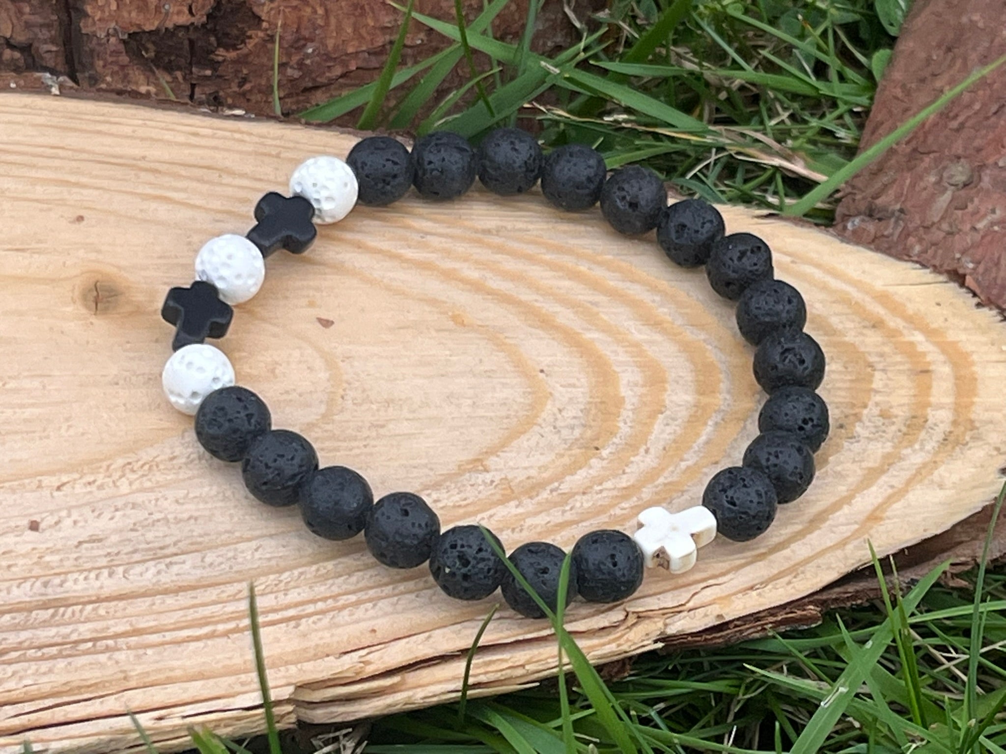 Energetický náramek - Oheň a ticho (možno pánský i párový)