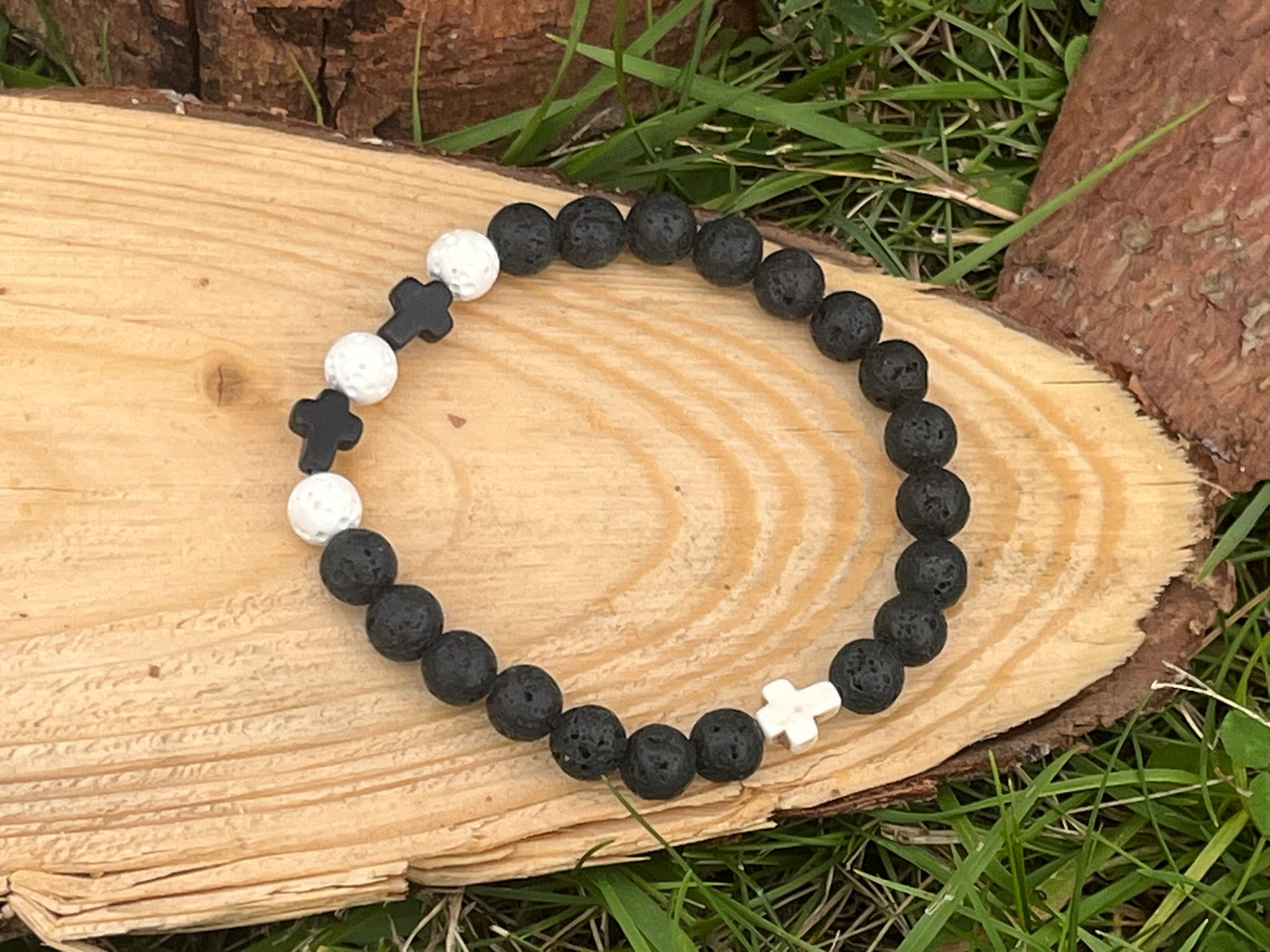 Energetický náramek - Oheň a ticho (možno pánský i párový)