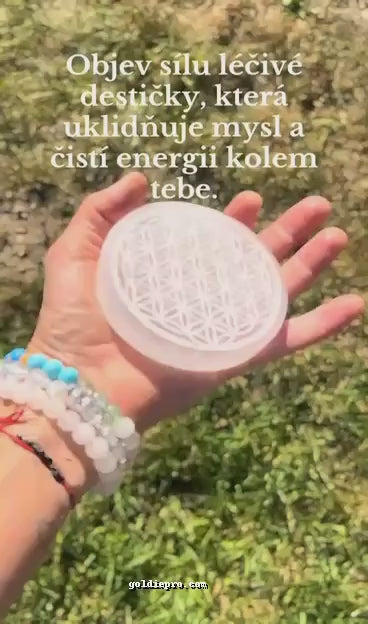 Selenitová podložka - Proměň svůj nápoj ve zdroj harmonie a vnitřního klidu